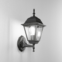 Applique da esterno lanterna stile classico alluminio vetro Roma Uplight Saldi