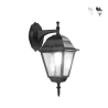 Lanterna da esterno parete giardino in alluminio e vetro Roma Downlight Promozione