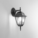 Lanterna da esterno parete giardino in alluminio e vetro Roma Downlight Vendita