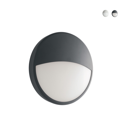 Plafoniera luce LED applique da esterno giardino rotonda 22cm Ever Promozione