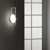 Applique in metallo design moderno con diffusore rotondo luce LED Fobos Vendita