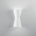 Applique da parete moderna in gesso bianco verniciabile Clepsydra Promozione