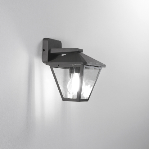 Applique a muro lanterna per esterno giardino stile classico Prisma Promozione