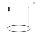 Lampadario a sospensione rotondo LED in alluminio 120 cm Hoop Promozione