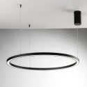 Lampadario a sospensione rotondo LED in alluminio 120 cm Hoop Vendita