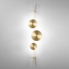 Applique moderna da parete luce LED 3 cerchi in alluminio Idol Vendita