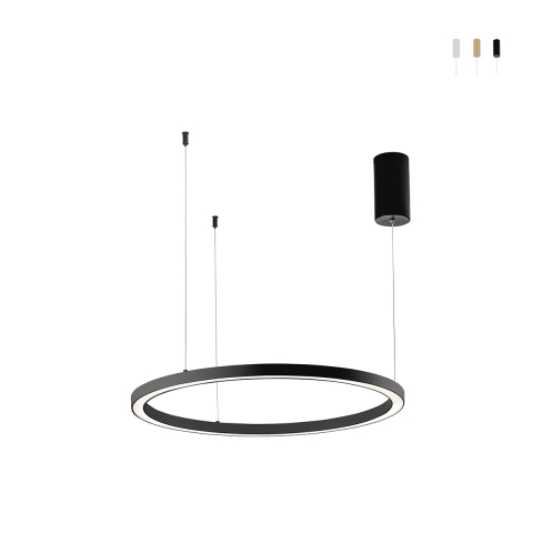 Lampadario a sospensione LED design rotondo minimal 80cm Hoop Promozione