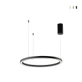 Lampadario a sospensione LED design rotondo minimal 80cm Hoop Promozione