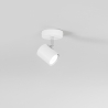 Applique spot in metallo con 1 faretto punto luce orientabile Zero Sconti