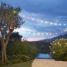 Stringa elettrificata con luci LED pannello solare per esterno PicNic Vendita
