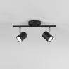 Spot da soffitto parete in metallo 2 faretti punti luce orientabili Zero Vendita