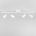 Binario da soffitto con 4 faretti spot punti luce orientabili Zero Vendita