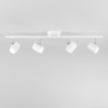 Binario da soffitto con 4 faretti spot punti luce orientabili Zero Vendita