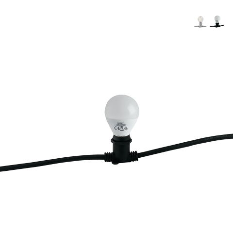 Catena luminosa da esterno a 10 luci attacco E14 PicNic Promozione