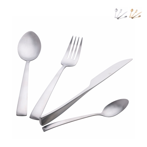 Set di 24 posate in acciaio inox finitura opaca Park Avenue Promozione