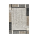 Tappeto geometrico moderno grigio e beige Funny Promozione