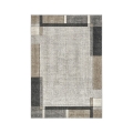 Tappeto geometrico moderno grigio e beige Funny Promozione
