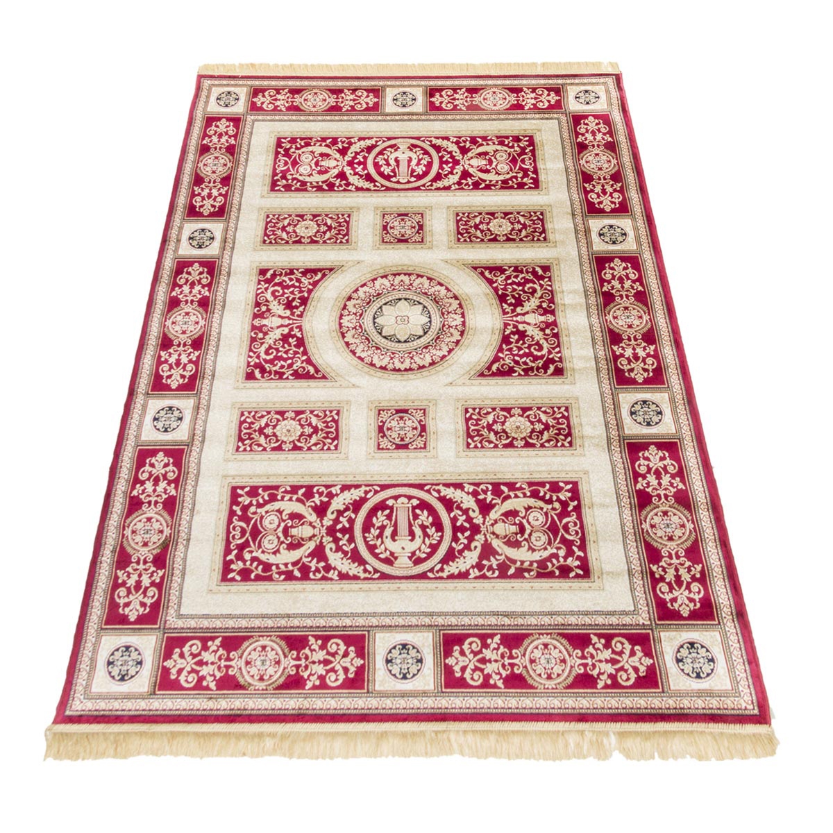 Tappeto per il soggiorno tipo persiano rosso Rubine Promozione Tappeto per il soggiorno tipo persiano rosso Rubine Promozione