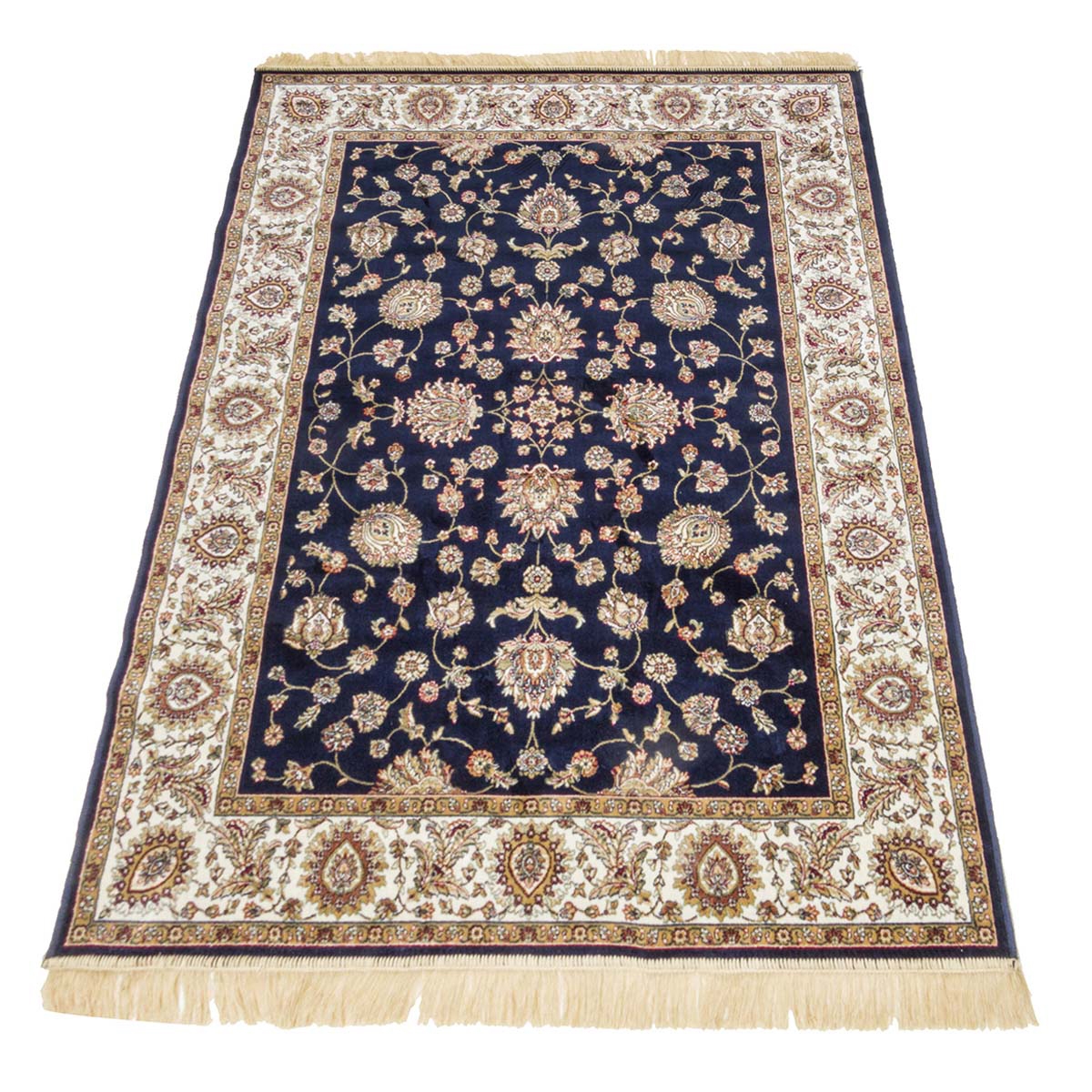 Tappeto per salotto tipo persiano blu Rubine