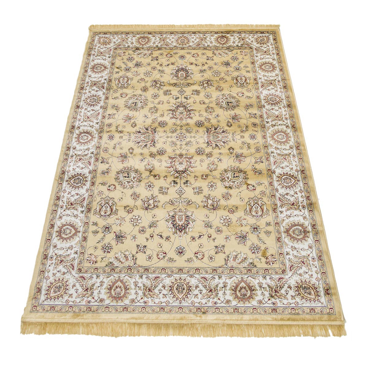 Tappeto tipo persiano per soggiorno color oro Rubine