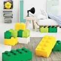 Contenitore rettangolare a mattoncino impilabile LEGO Brick 2 bottoncini 