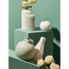 Vaso in porcellana per fiori e piante design moderno bianco Atena Saldi