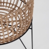 Set 2 porta vasi per piante in rattan stile boho chic Yulian Vendita