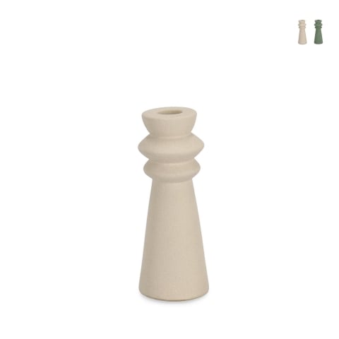 Portacandela di design moderna porcellana sabbiata 5x16 Freyr Promozione