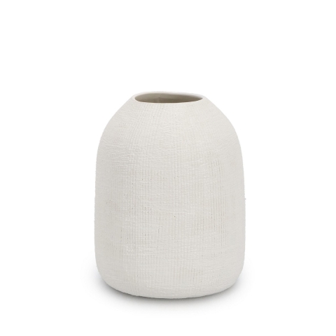 Vaso per piante a cilindro in ceramica bianco Ø15,8x19,5cm Papyrus Promozione