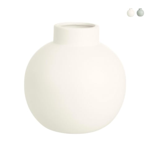 Vaso design moderno sfera con collo a bottiglia porcellana Althea Promozione