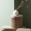Vaso design moderno sfera con collo a bottiglia porcellana Althea Offerta