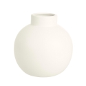 Vaso design moderno sfera con collo a bottiglia porcellana Althea Saldi