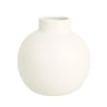 Vaso design moderno sfera con collo a bottiglia porcellana Althea Saldi