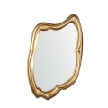 Specchio da parete design asimmetrico cornice dorata Bizzotto Felipe Promozione