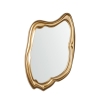 Specchio da parete design asimmetrico cornice dorata Bizzotto Felipe Promozione