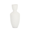 Vaso piante e fiori da interno decorativo in ceramica bianco Striped Promozione
