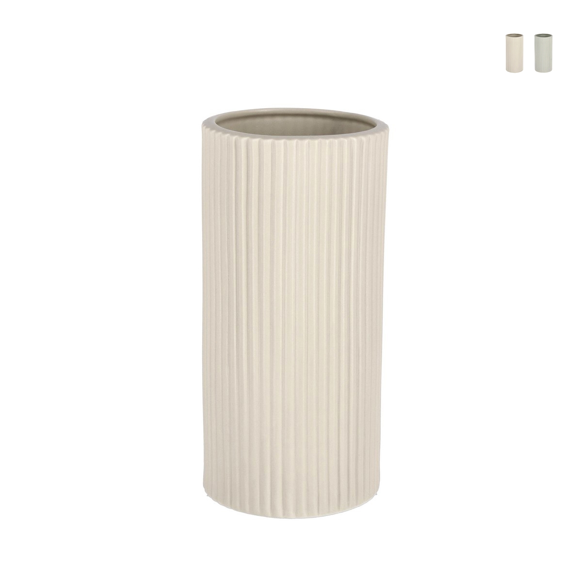 Vaso per piante da interno a cilindro in porcellana Ø12,5x26cm Vivy L Promozione