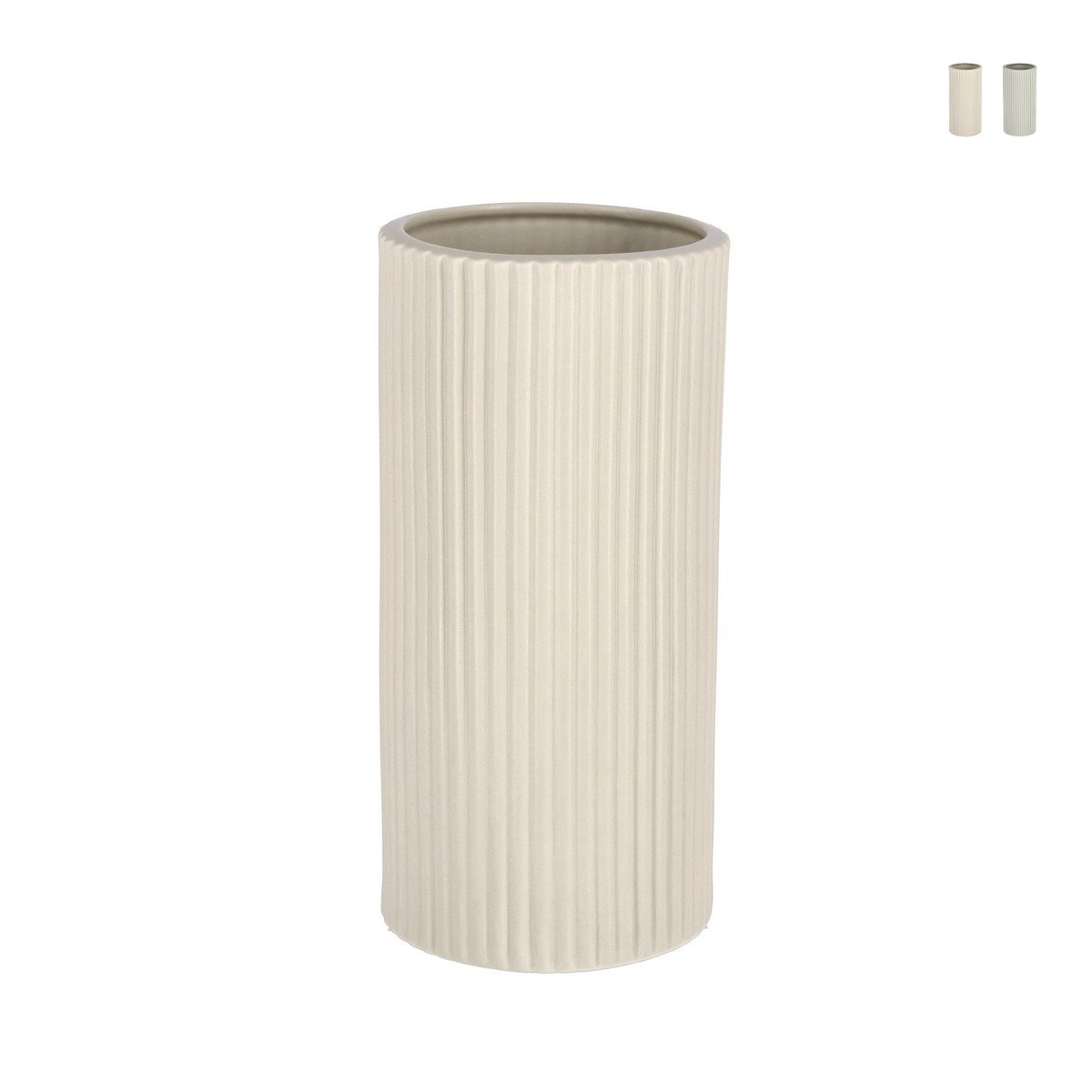 Vaso per piante da interno a cilindro in porcellana Ø12,5x26cm Vivy L