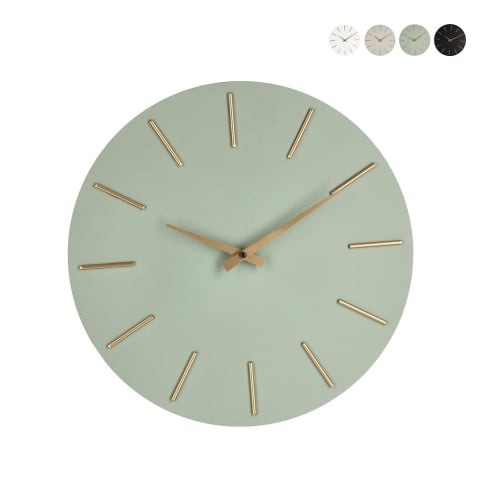 Orologio da parete lancette oro design minimale rotondo 40cm Timeline Promozione