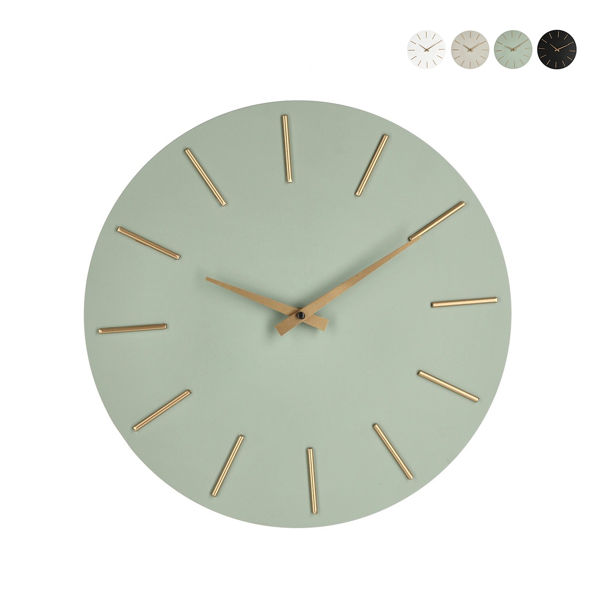 Orologio da parete lancette oro design minimale rotondo 40cm Timeline