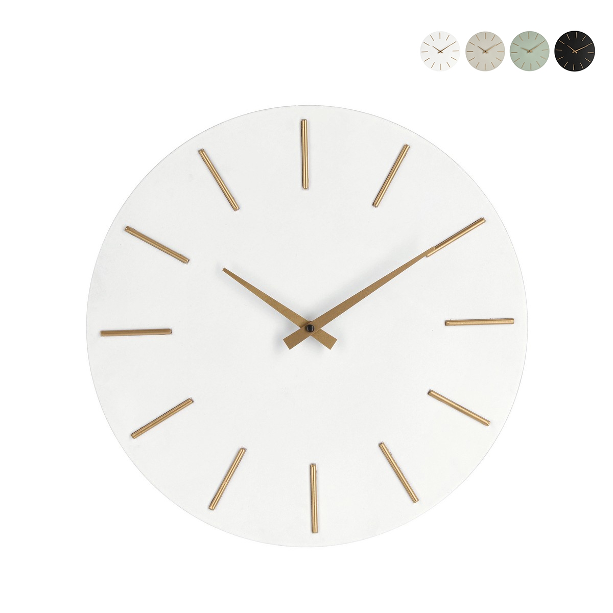 Orologio da parete lancette oro design minimale rotondo 40cm Timeline Caratteristiche Orologio da parete lancette oro design minimale rotondo 40cm Timeline Caratteristiche