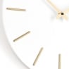 Orologio da parete lancette oro design minimale rotondo 40cm Timeline Misure