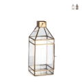 Lanterna per candele da interno in metallo 16x16x42cm Siwan Promozione