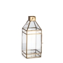 Lanterna per candele da interno in metallo 16x16x42cm Siwan Vendita