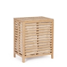 Portabiancheria in legno di bambù con 2 sacchi removibili 50x60cm Cayden Promozione