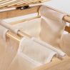 Portabiancheria in legno di bambù con 2 sacchi removibili 50x60cm Cayden Offerta