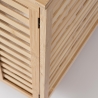 Portabiancheria in legno di bambù con 2 sacchi removibili 50x60cm Cayden Saldi