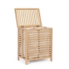 Portabiancheria in legno di bambù con 2 sacchi removibili 50x60cm Cayden Vendita