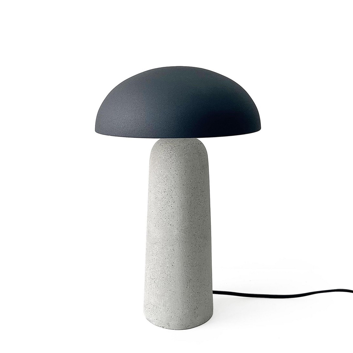 Lampada da tavolo design moderno grigio 25x39,5 Bizzotto Delphine
