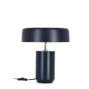 Lampada da tavolo scrivania stile vintage in metallo blu Bizzotto Kaithal Promozione